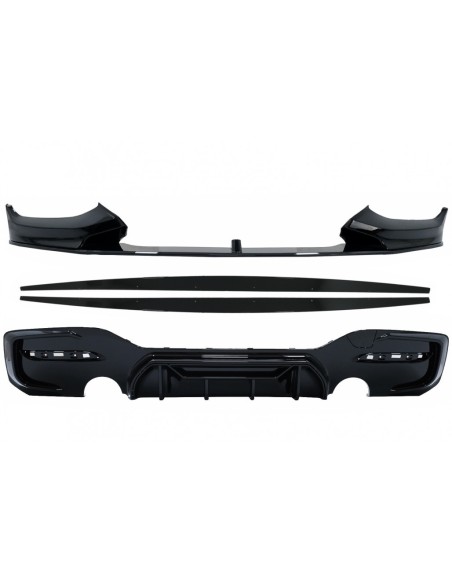 Spoiler del labbro del paraurti anteriore per BMW 1 serie F F21 LCI (15-19) w/ paraurti posteriore