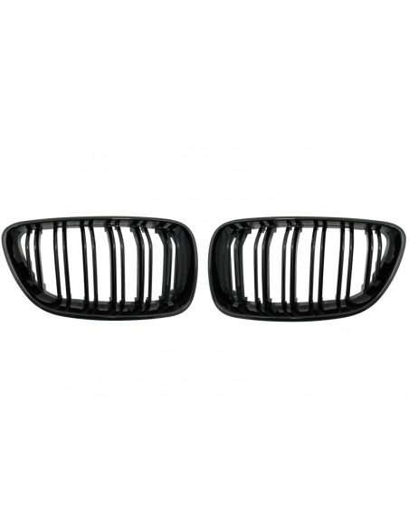 Griglie renali centrali per BMW 2 Serie F22 F23 F87 (14-up) Doppia striscia M