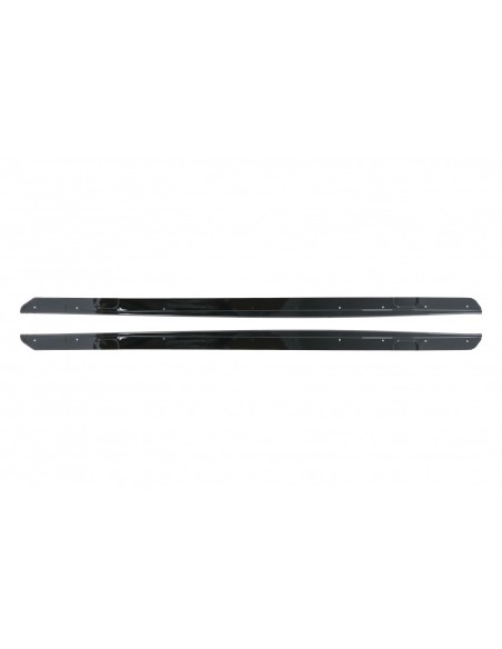 Laterali gonne Add-on Lip estensioni per BMW 2 serie F22 F23 Coupé convertibile (14-Up) Look Piano nero