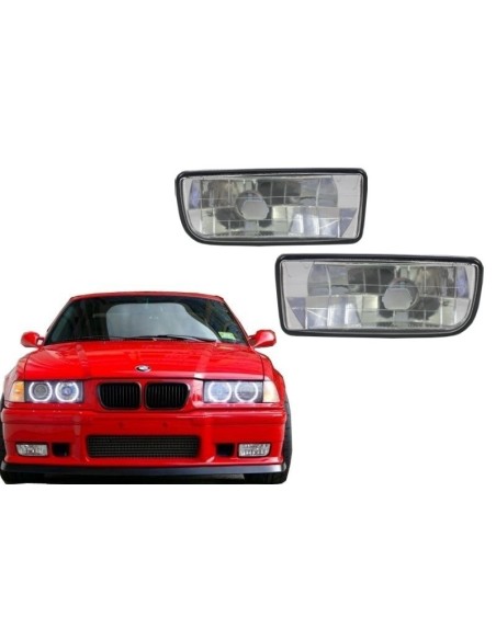 Fari fendinebbia per BMW Serie 3 E36 (1991-00) Lente in vetro cromato