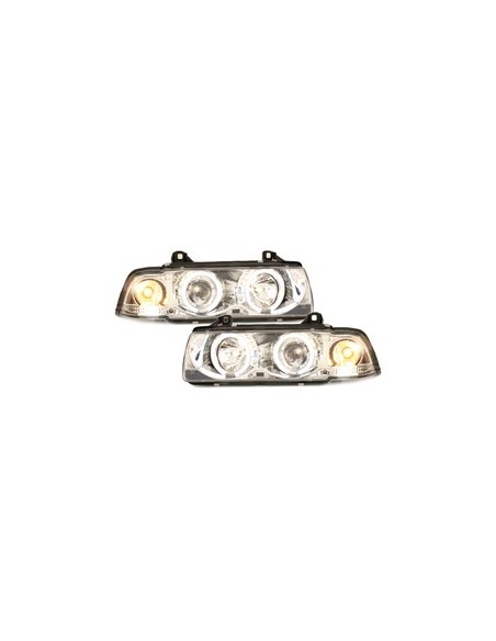 Fari per BMW E36 Lim. 7.92-3.98_2 CCFL halo rims_chrome
