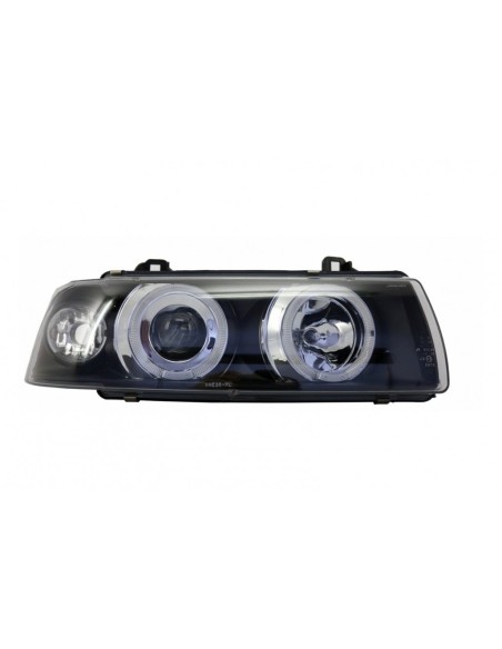 Fari 2 LED Halo cerchi Angel Eyes per BMW 3 serie E36 1992-1998 Sedan-Touring