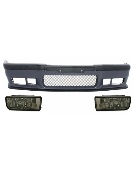 Paraurti anteriore per BMW 3er E36 (1992-1998) M3 Design w/ Smoke Fog Lights