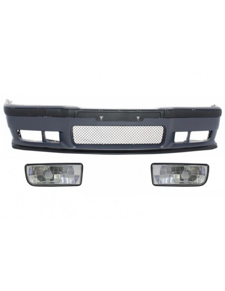 Paraurti anteriore per BMW 3 serie E36 (1992-1998) M3 Design w/ Chrome Fog Lights