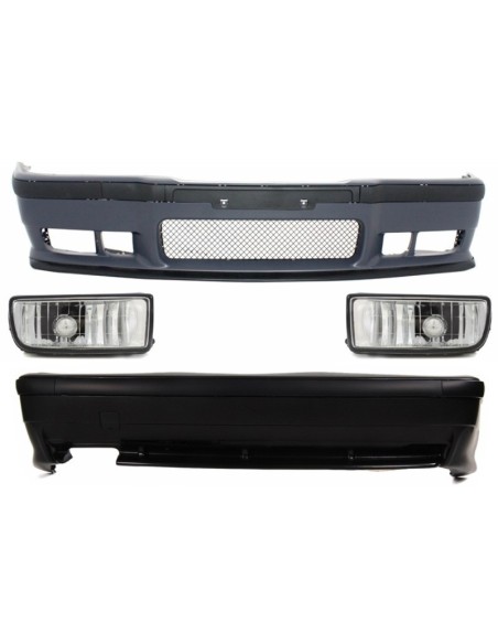 Kit completo per BMW 3 Series E36 (1992-1998) M3 Design w/ Chrome Fog Lights