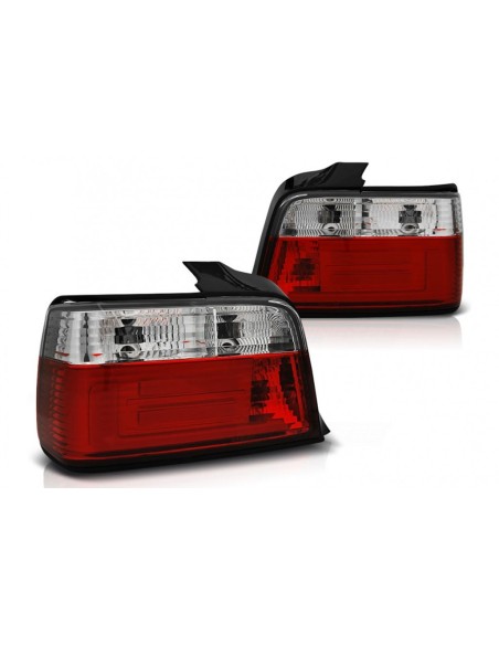 Fanali posteriori LED BAR per BMW Serie 3 E36 Berlina (12.1990-08.1999) Rosso Bianco