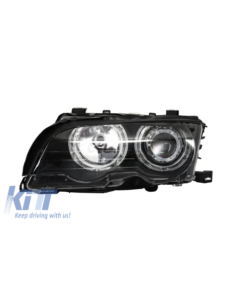 Angel Eyes fari per BMW Serie 3 E46 Coupe-Cabrio (1998-03) Edizione nera