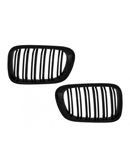 Griglie renali centrali per BMW Serie 3 E46 Coupe Cabrio 2 porte Non Facelift (1999-02) Doppia striscia M
