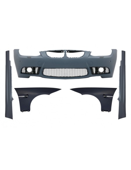 Paraurti Anteriore con Parafanghi e Laterali per BMW 3 Serie E92 Coupe E93 Cabrio (06-09) Look M3 con PDC