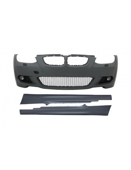 Paraurti Anteriore con Laterali Gonne per BMW 3 Serie E92 Coupe E93 Cabrio Non-LCI (06-09) Look M-Technik