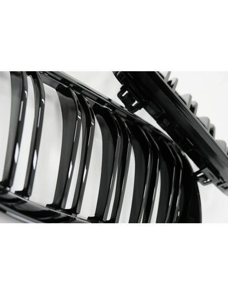 Griglia Rene Anteriore per BMW 3 Serie E92 E93 Coupé Convertible PreLCI (06-09) Doppia Striscia M-Package Sport