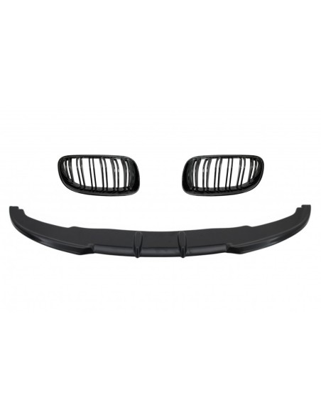 Paraurti Anteriore Spoiler con Griglie Rene Doppia Striscia per BMW 3 Serie E92 Coupe E93 Cabrio (06-09) Design M