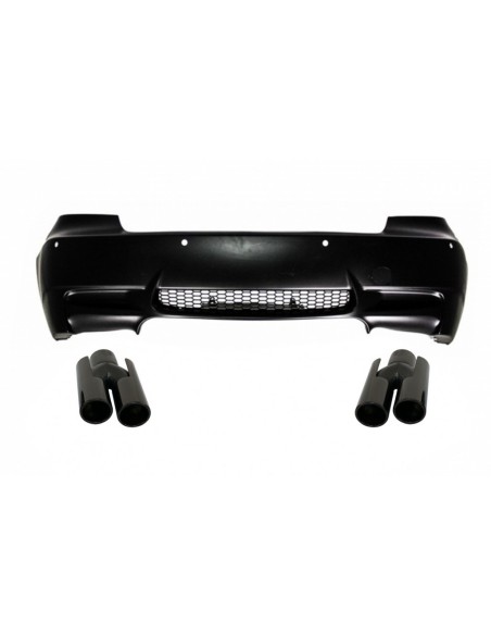 Paraurti Posteriore per BMW 3 Serie E92 Coupe E93 Cabrio (06-10) con Scarico Nero Piano Design M3