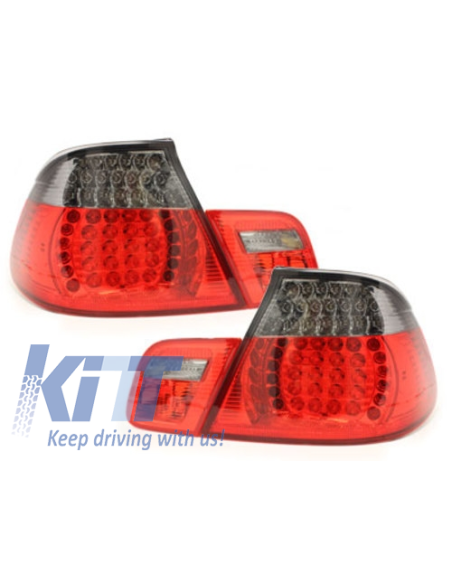 Fanali Posteriori a LED per BMW E46 Coupé 2D 03-05 - Rosso-Fumo