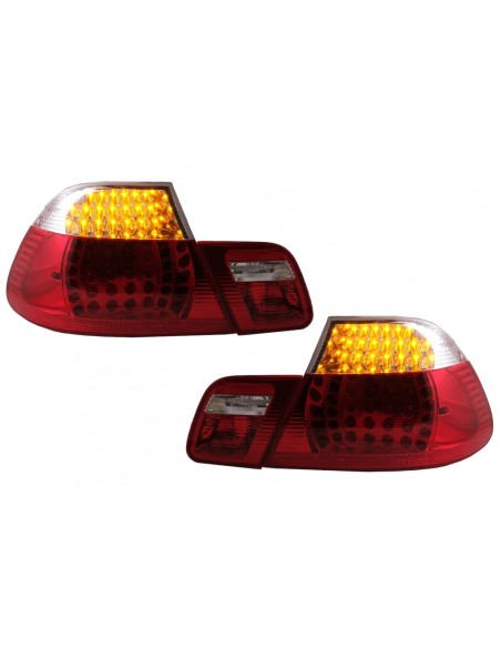 Fanali Posteriori a LED per BMW Serie 3 E46 Coupé Non Facelift (1999-03) - Rosso Chiaro
