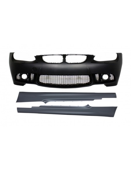 Paraurti Anteriore con Laterali Gonne per BMW 3 Serie E92 Coupe E93 Cabrio (06-09) Look M3 senza PDC e Proiettori