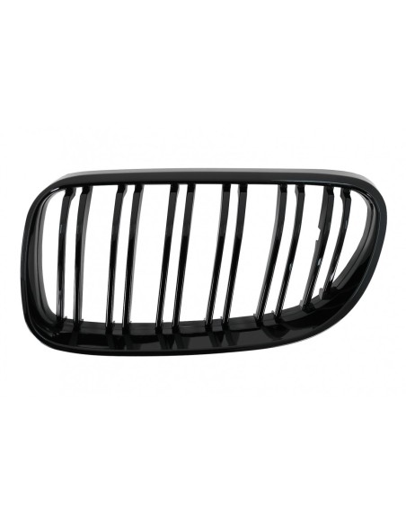 Griglia Rene Anteriore per BMW Serie 3 E92 E93 Coupé Convertible LCI (10-15) Doppia Striscia Piano Nero