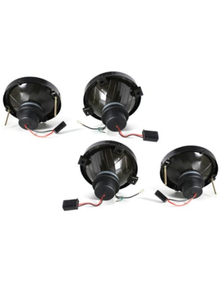 Fari per BMW Serie 3 E30 (1983-1987) con Vetro Croce Cromo