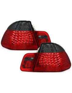 Fanali Posteriori a LED per BMW 3 Serie E46 Limousine 4D (09.01-03.05) Fumo Rosso 2
