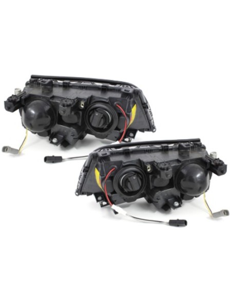 Fari per BMW 3 Serie E46 Berlina (01-03) Angel Eyes 2 Halo Cerchi