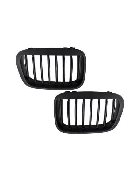 Griglie Centrali Griglie Renali Serie 3 per BMW E46 Non Facelift (1998-00) Nero