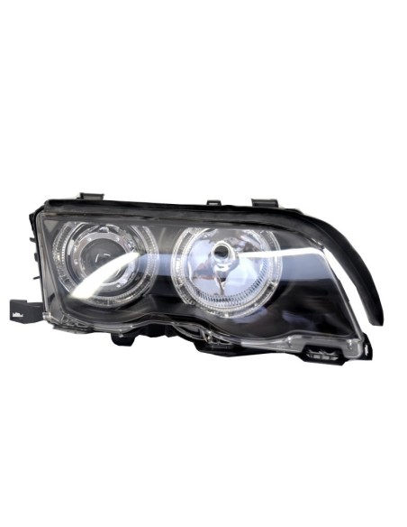 Angel Eyes Fari per BMW 3 Serie E46 (1998-01) Edizione Nera