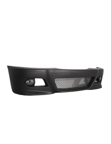 Paraurti Anteriore w/ Rene Centrale Griglie Doppia Striscia per BMW E46 (1998-04) e Nebbia Luci M3 Look