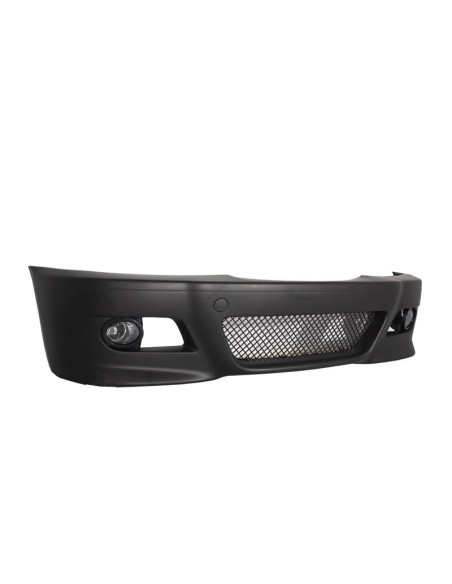 Paraurti Anteriore w/ Rene Centrale Griglie Doppia Striscia per BMW E46 (1998-04) e Nebbia Luci M3 Look