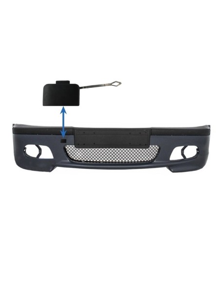 Gancio di Traino Copertura Paurti Anteriore per BMW 3 Serie E46 Berlina Touring (1998-04) M-Technik M-Tech M-Sport Modello