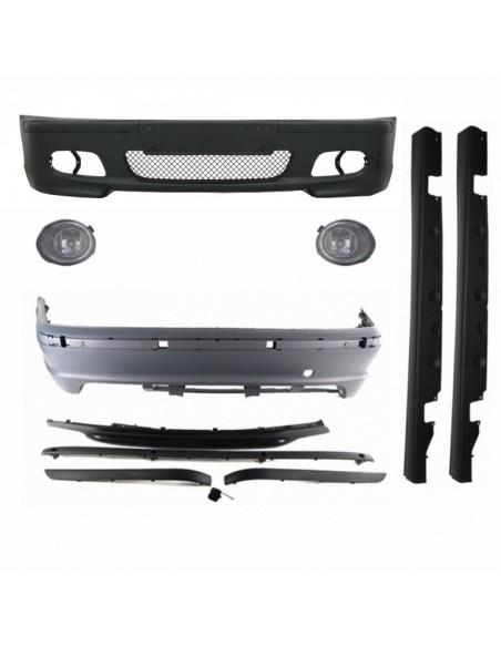 Kit w/ Chrome Fendinebbia per BMW E46 Berlina (1998-04) M-Technik M-Tech M-Sport Modello