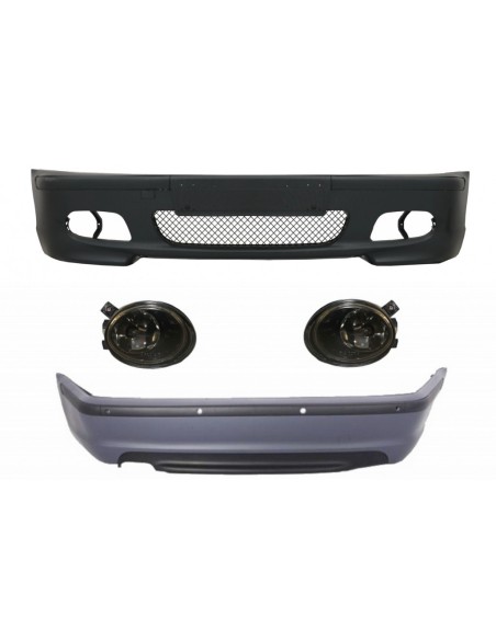 Corredo per BMW 3 Serie E46 Berlina (1998-04) Paraurti w/ PDC e Nebbia Luci Fumo Lente M-Technik Design