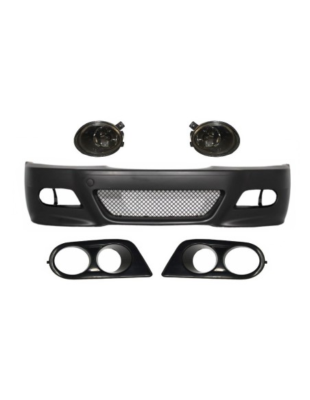 Paraurti Anteriore w/ Nebbia Luci e Condotto dell'Aria Copre per BMW 3 Serie Coupé Cabrio Sedan Estate E46 (1998-04) M3 Design