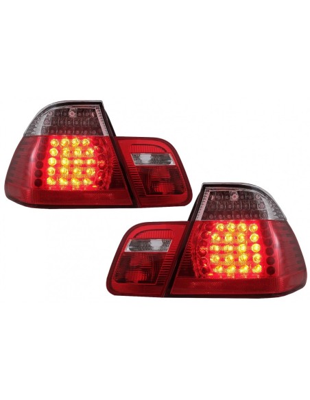 Fanali Posteriori a LED per BMW 3 Serie E46 Limousine 4D (09.01-03.05) Rosso Chiaro