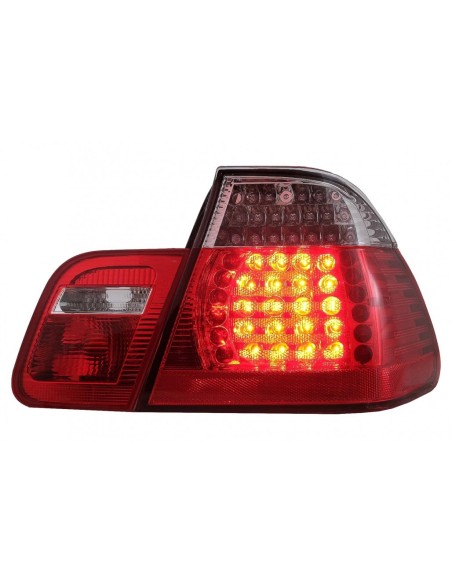 Fanali Posteriori a LED per BMW 3 Serie E46 Limousine 4D (09.01-03.05) Rosso Chiaro