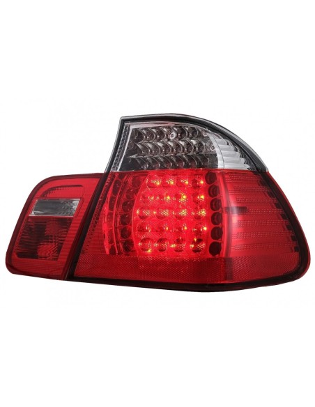 Fanali Posteriori a LED per BMW 3 Serie E46 Limousine 4D (09.01-03.05) Rosso Chiaro
