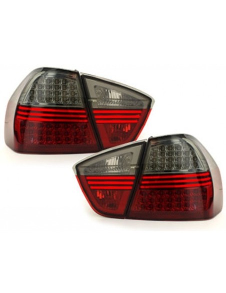 Fanali Posteriori a LED per BMW E90 3 Serie (03.05-08.08) Fumo Rosso