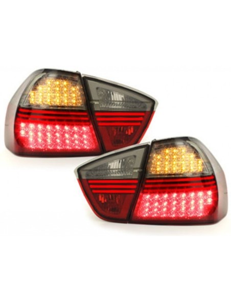 Fanali Posteriori a LED per BMW E90 3 Serie (03.05-08.08) Fumo Rosso