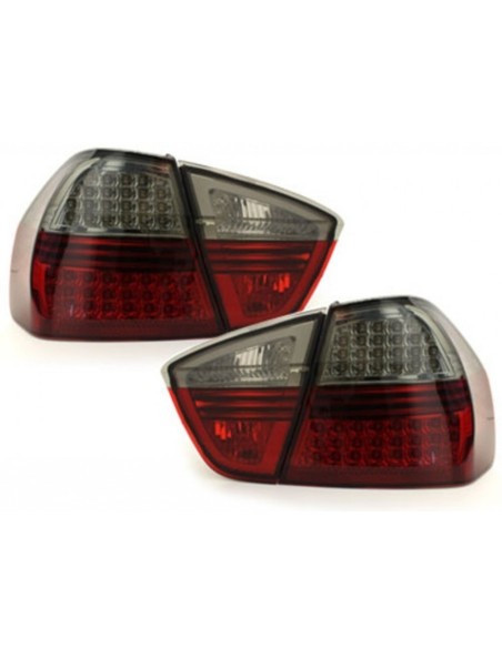 Fanali Posteriori a LED per BMW E90 3 Serie (03.05-08.08) Fumo Rosso