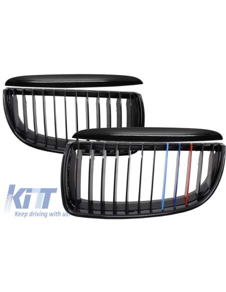 Griglie Renali Centrali per BMW 3 Serie E90 E91 Pre-LCI (04-08) Berlina Touring M-Power 3 Design a Colori