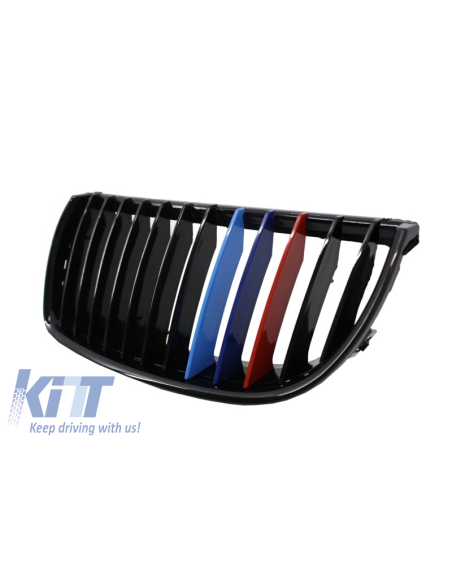 Griglie Renali Centrali per BMW 3 Serie E90 E91 Pre-LCI (04-08) Berlina Touring M-Power 3 Design a Colori