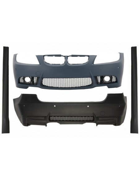 Kit Restyling BMW Serie 3 E90 (04-08) Non LCI Stile M3 Senza Fendinebbia con Gonne Laterali