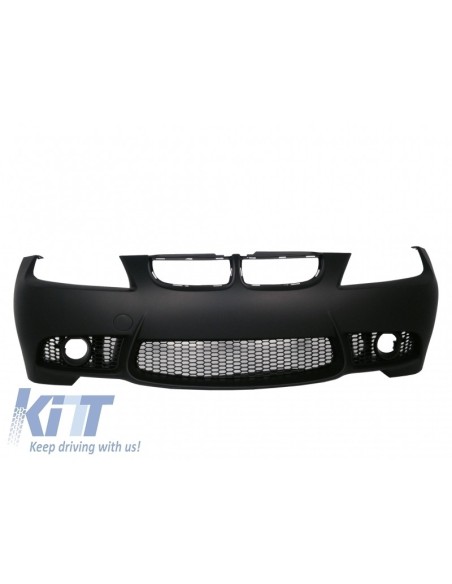 Kit Restyling BMW Serie 3 E90 (04-08) Non LCI Stile M3 Paraurti Anteriore Posteriore Senza Fendinebbia e Gonne Laterali