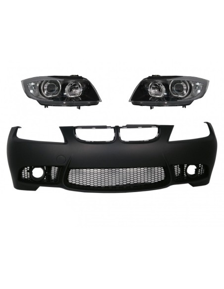 Paraurti Anteriore BMW 3 Serie E90 Berlina E91 Touring (04-08) Non LCI Design M3 con Fari Angel Eyes