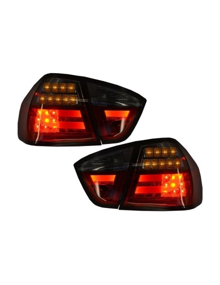 Paraurti Posteriore Design M3 con PDC e Luci LED Rosso-Fumo per BMW 3 Serie E90 05-08