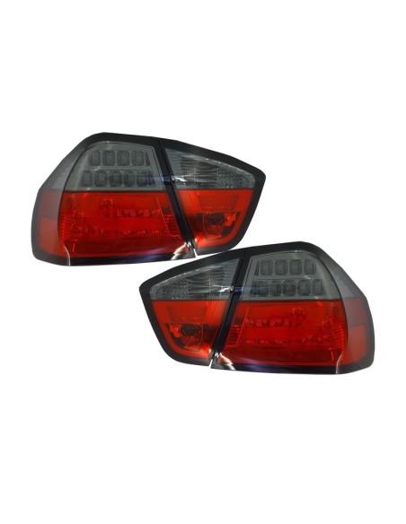 Paraurti Posteriore Design M3 con PDC e Luci LED Rosso-Fumo per BMW 3 Serie E90 05-08