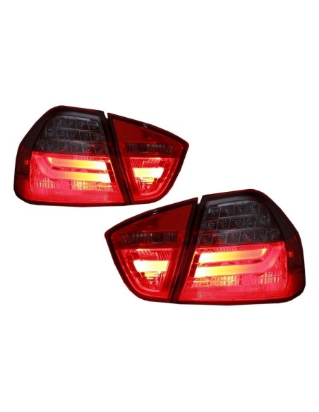 Paraurti Posteriore Design M3 con PDC e Luci LED Rosso-Fumo per BMW 3 Serie E90 05-08