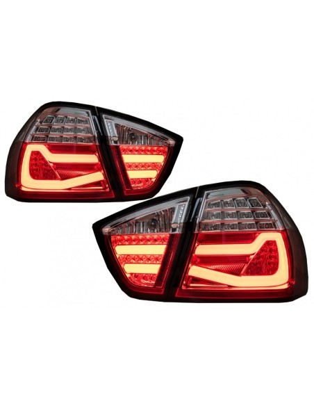 Fanali Posteriori a LED per BMW Serie 3 E90 (03.05-08.08) Design LCI Lightbar Bianco Rosso F30