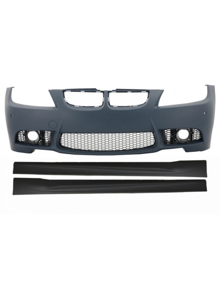 Paraurti Anteriore per BMW 3 Serie E90 Berlina E91 Touring (05-08) con Gonne Laterali Non LCI Design M3 senza Fendinebbia