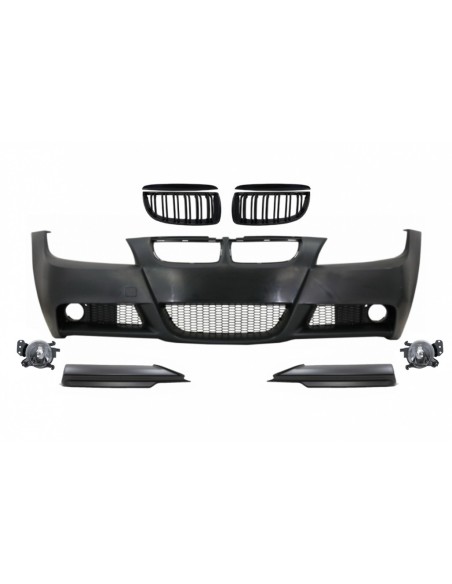 Paraurti Anteriore con Griglie Rene e Spoiler Labbro per BMW 3 Serie E90 E91 Touring Berlina (04-08) Design M-Technik