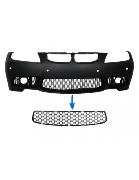 Griglia Centrale Inferiore Paraurti Anteriore per BMW 3 Serie E90 E91 Pre-LCI (04-08) E92 E93 Pre-LCI (06-09) Design M3